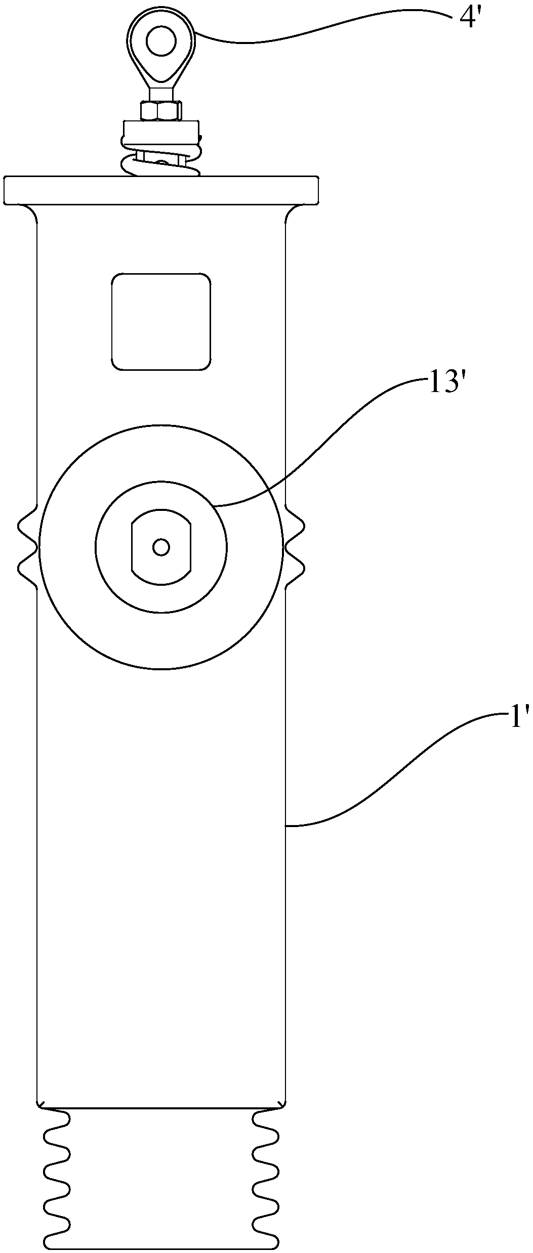 Assembling device for solid-sealed polar pole