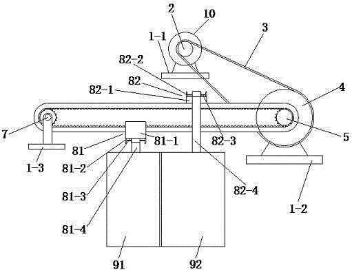 Soft drive door without mechanical connecting rod