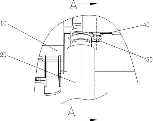 Air conditioner indoor unit drainage nozzle sealing structure and air conditioner indoor unit