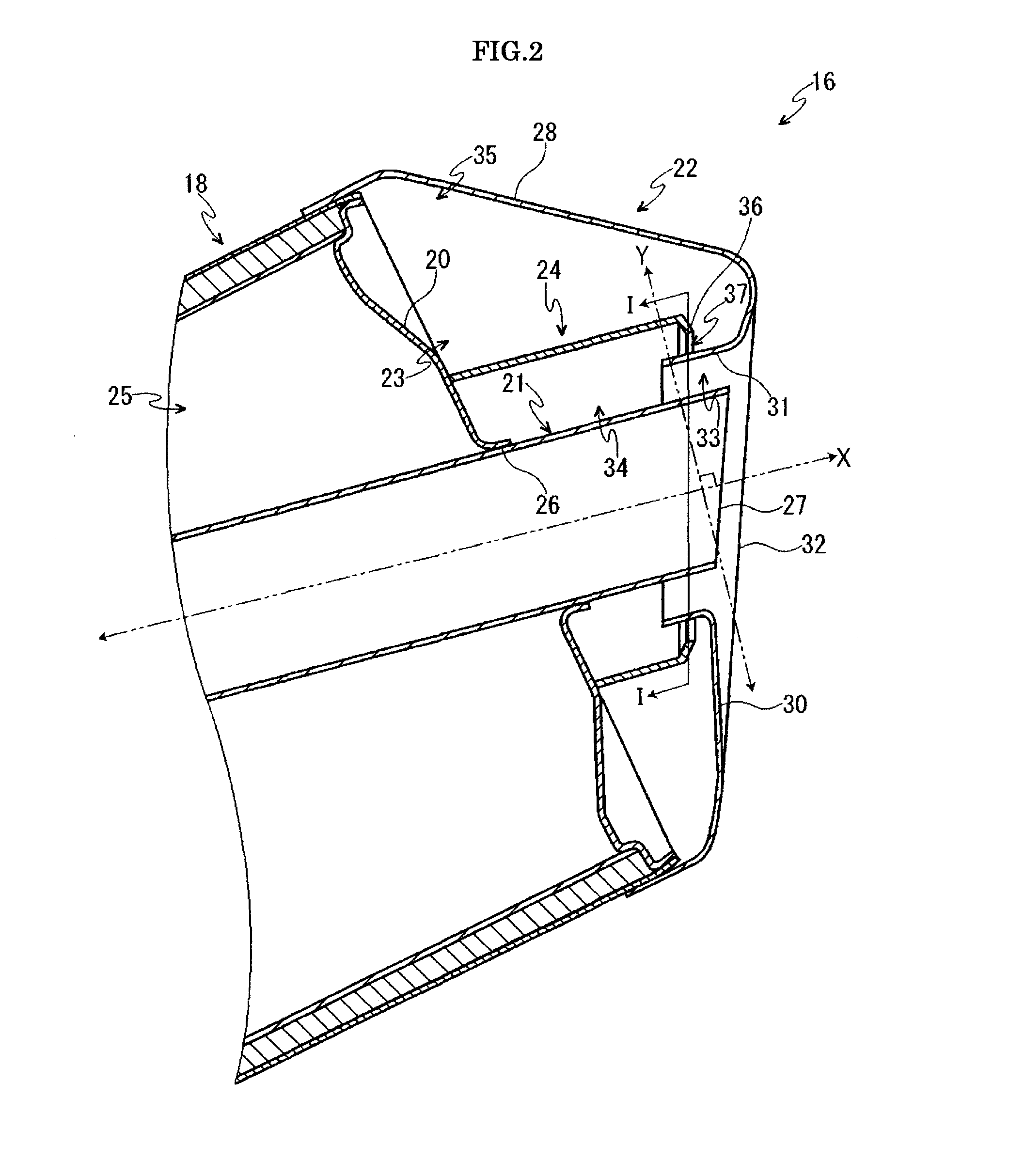 Muffler of internal combustion engine