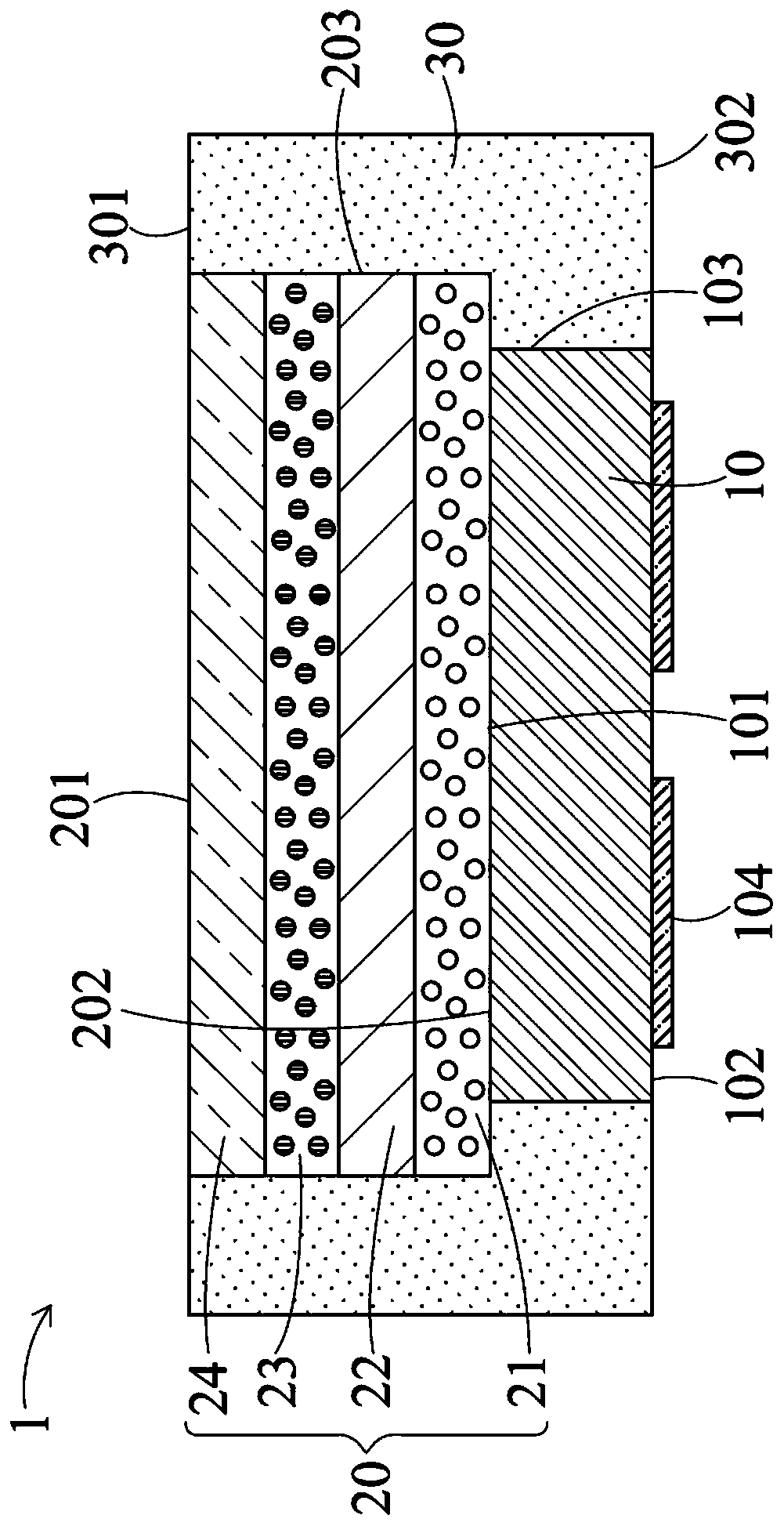Light-emitting device using quantum dot color conversion and its manufacturing method