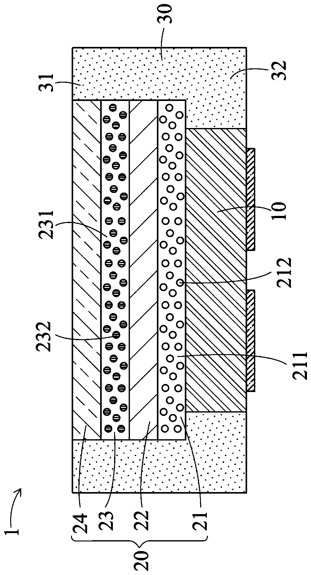 Light-emitting device using quantum dot color conversion and its manufacturing method