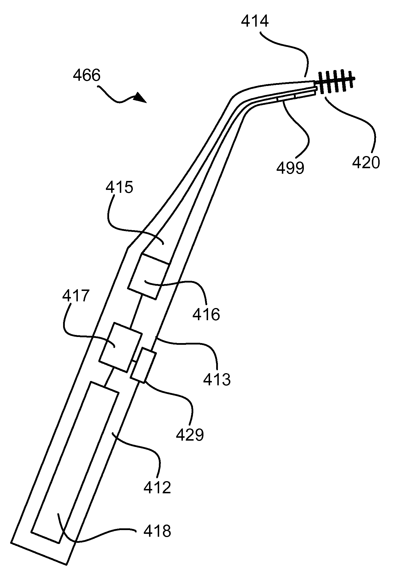 Dental Device Comprising a Light Guide and a Light Source