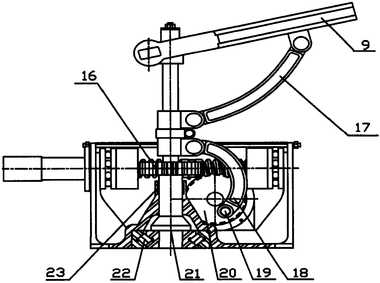 A mechanical arm mechanism of a lunar surface sampling device