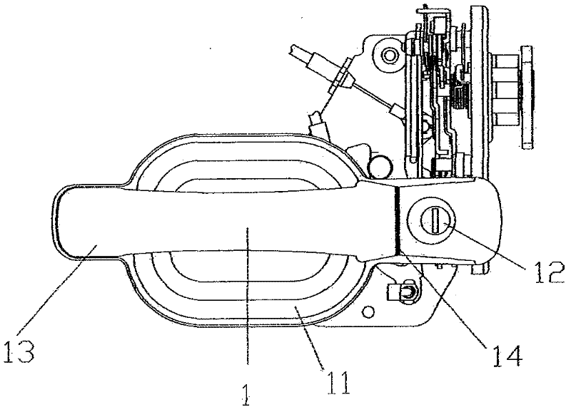 Clamp plate type car door lock