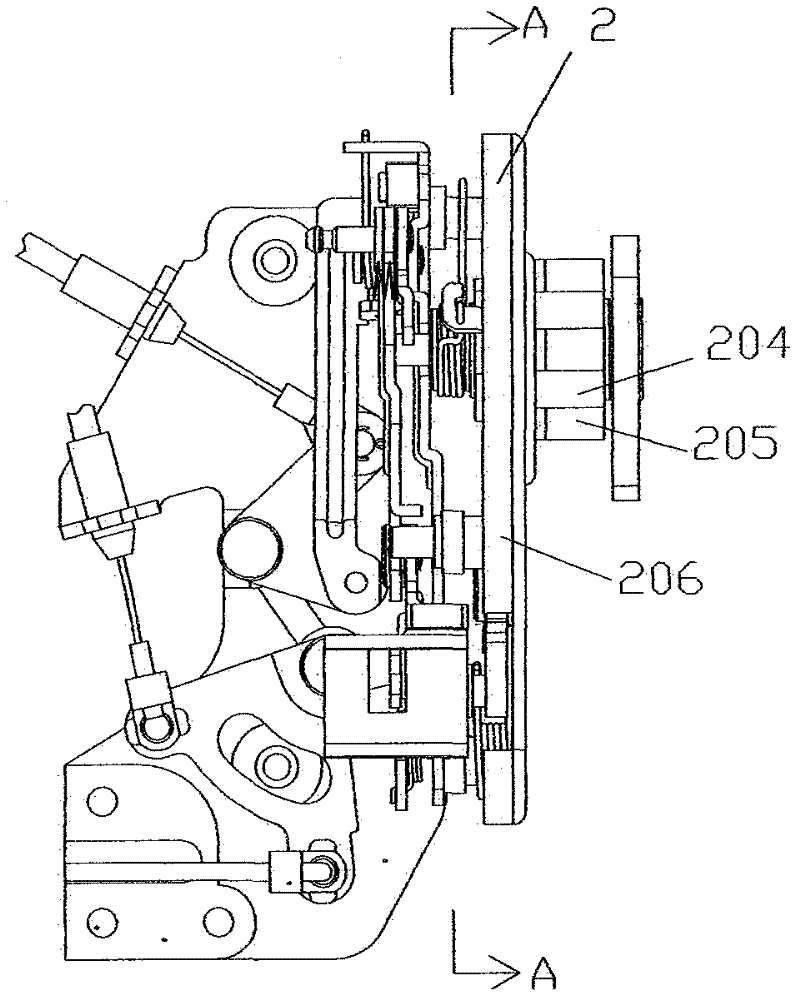 Clamp plate type car door lock