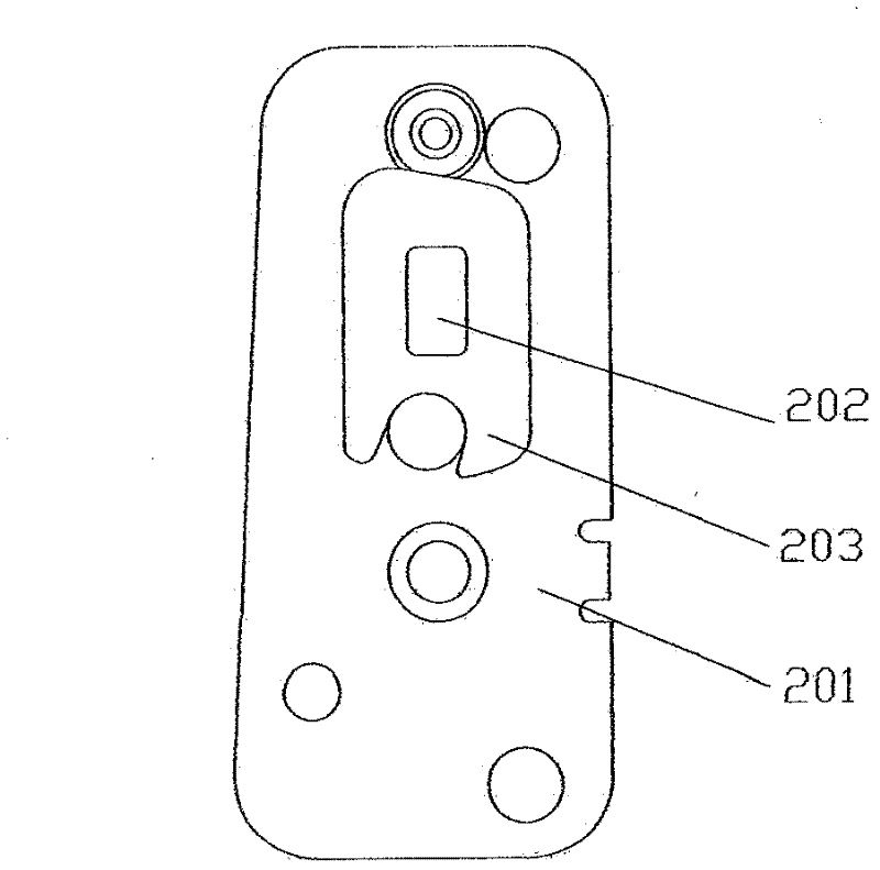 Clamp plate type car door lock