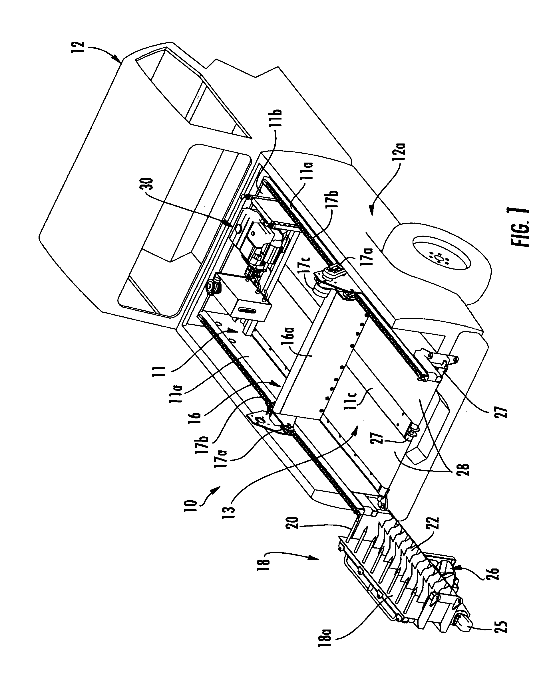 Material spreading device