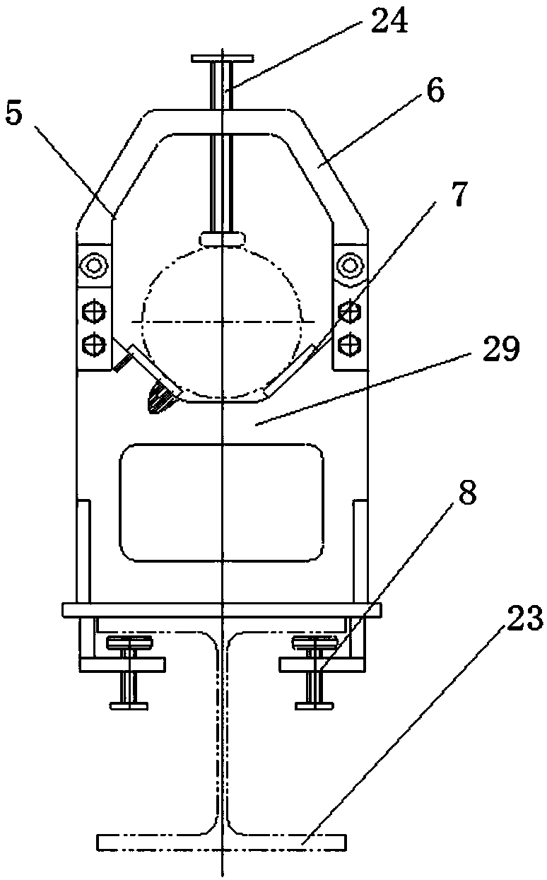 Assembly device for shaft sleeve and vehicle shaft of bogie wheel pair