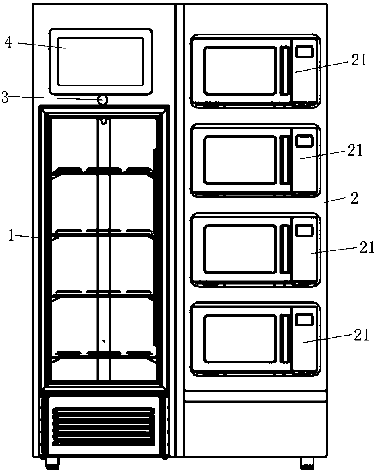 Self-service sharing cooking device and method