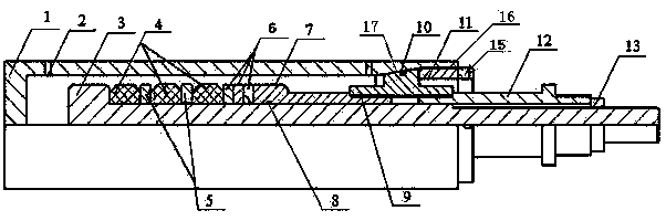 Experimental device for rubber cylinder of compression packer