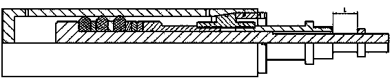 Experimental device for rubber cylinder of compression packer