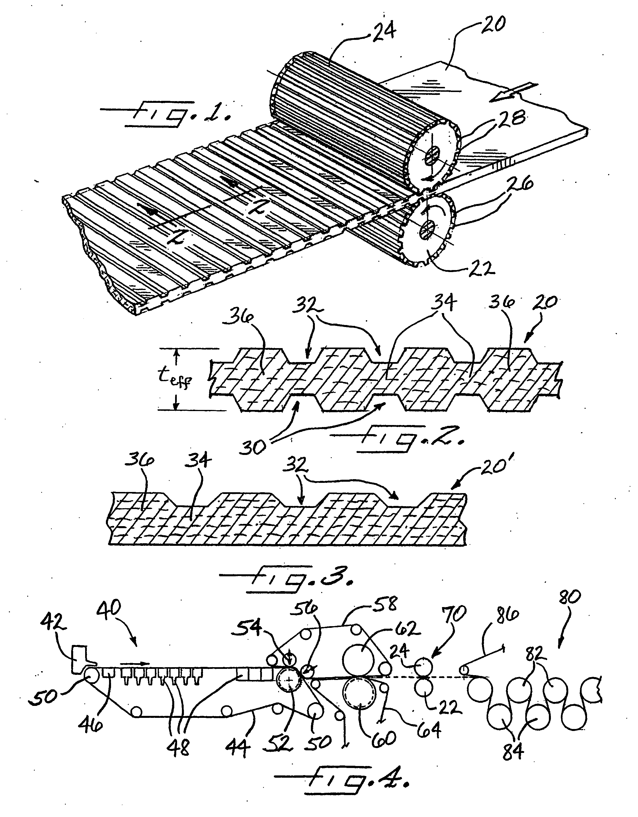 Paperboard with discrete densified regions, process for making same, and laminate incorporating same