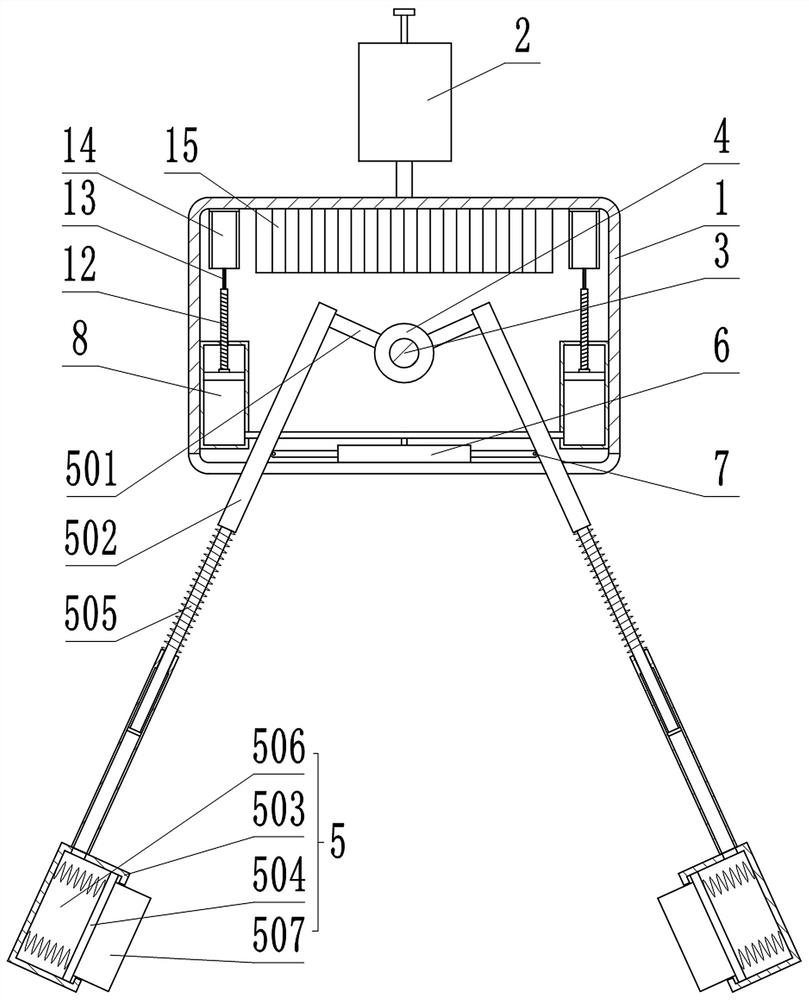 Cable snow removing device