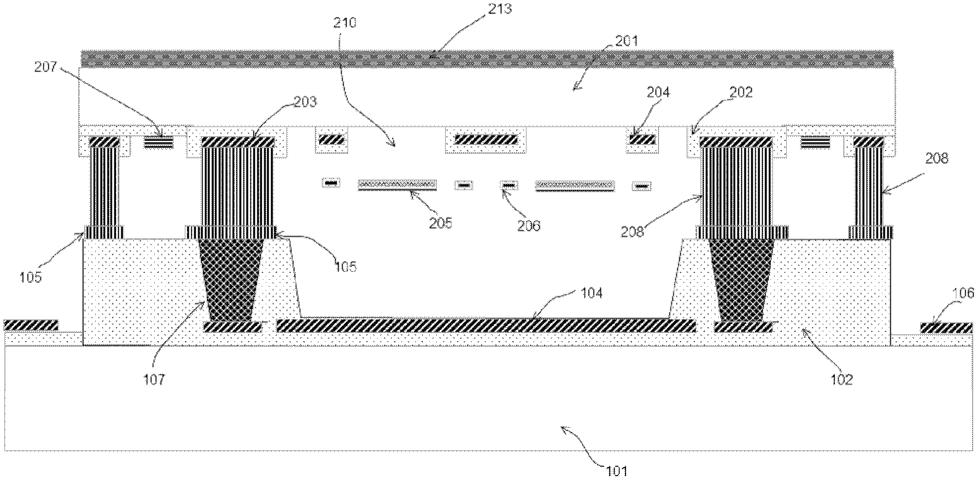 Wafer-level vacuum encapsulated infrared focal plane array (IRFPA) device and method for producing same