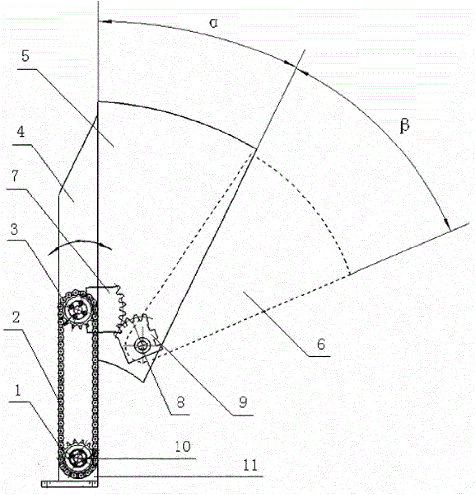 A wide-channel access control wing middle-wing door mechanism