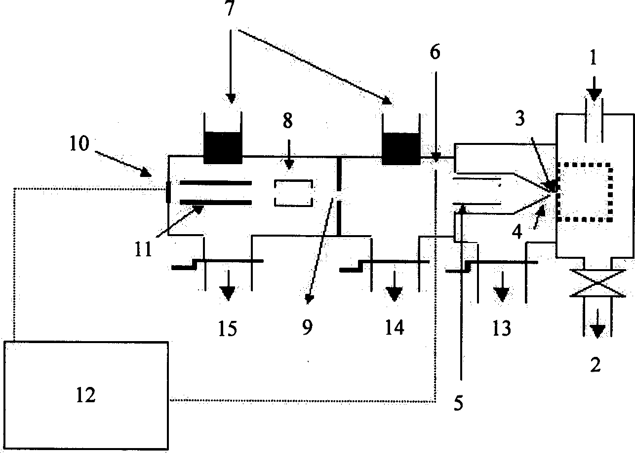 Design method for molecular beam mass spectrum diagnosis apparatus