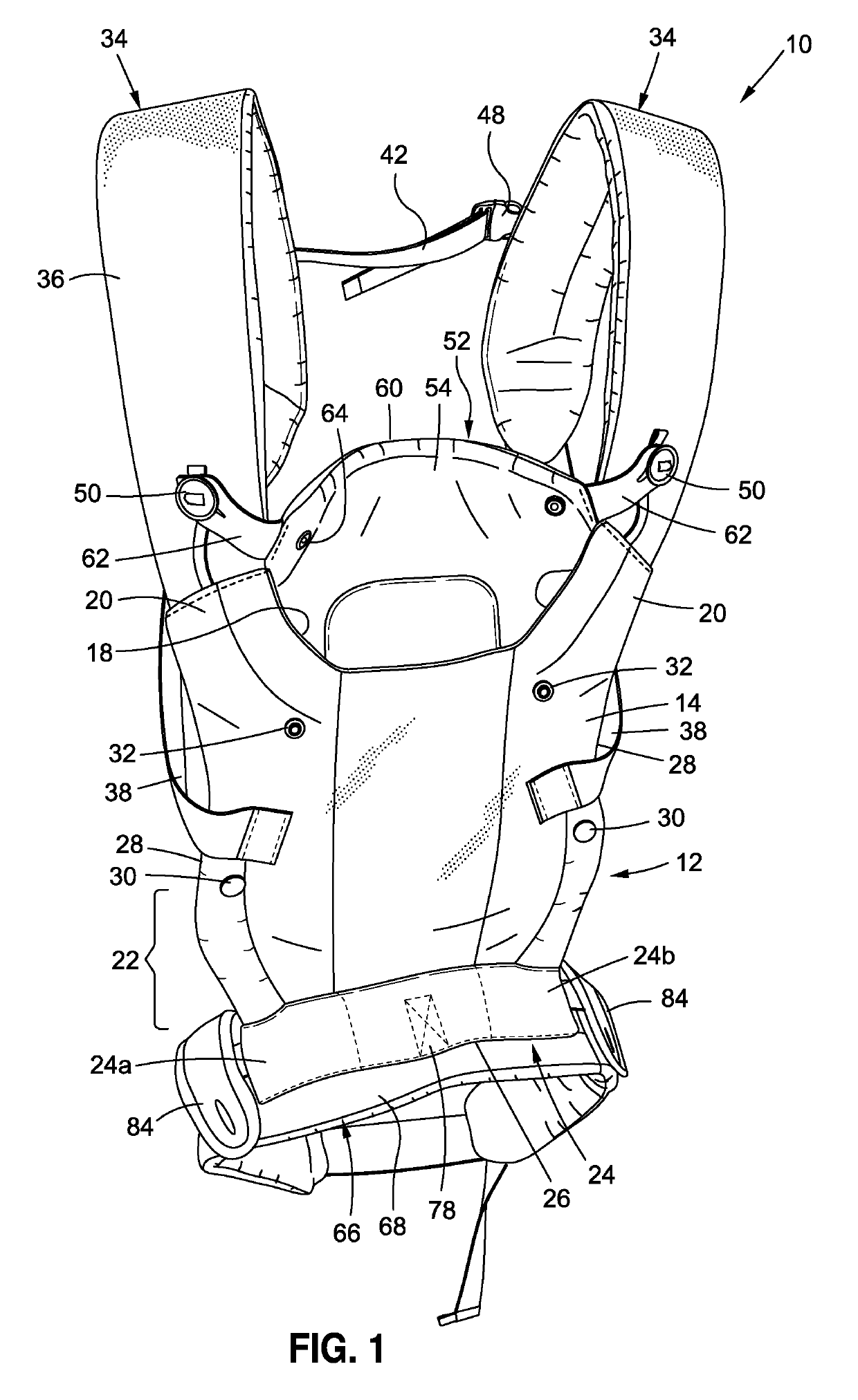 Infant carrier with cinchable sleeve seat adjustment