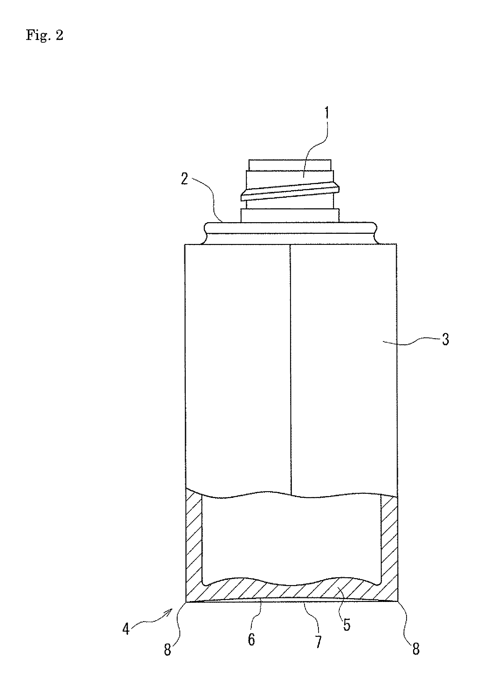 Blow molded container and process for molding the same