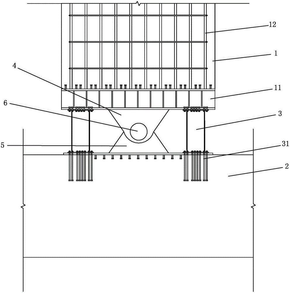 Reinforced concrete mixed shear wall with replaceable earthquake damaged part
