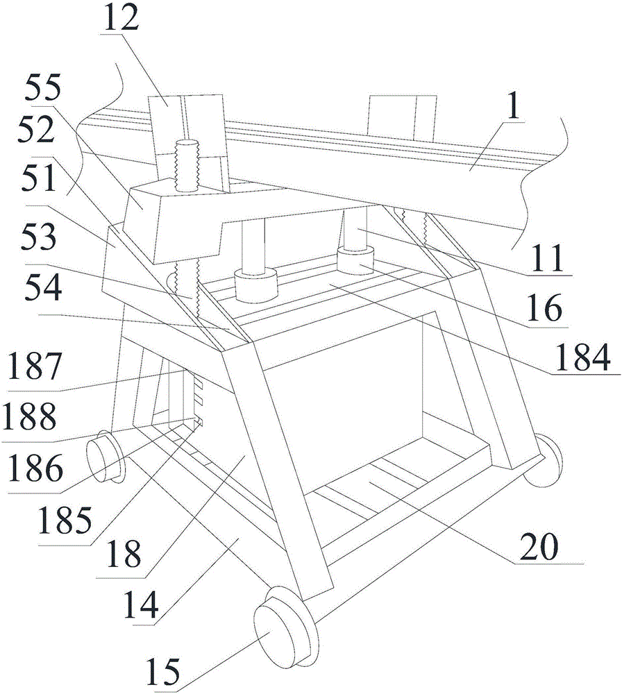 Feeding supporting double-lifting device