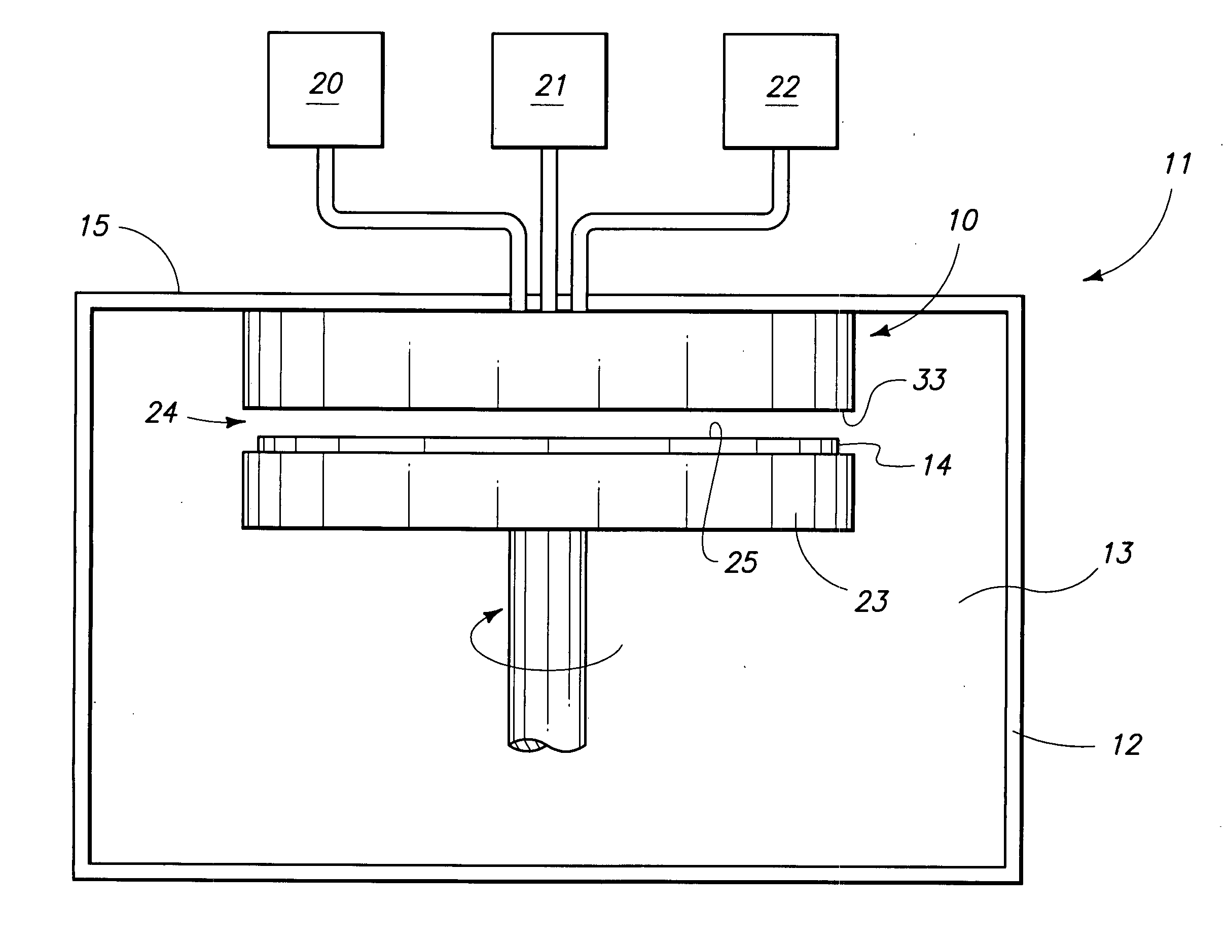 Assembly and method for delivering a reactant material onto a substrate