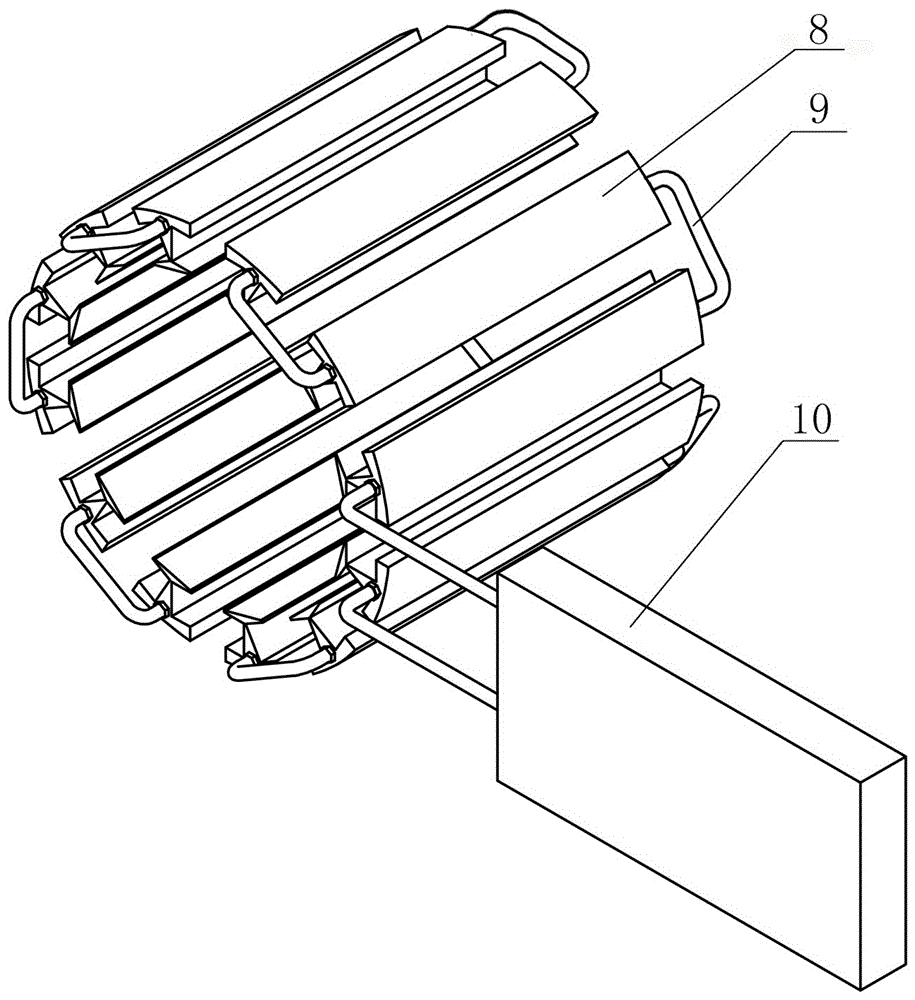 Efficient-heat radiation and low-pulsation switched reluctance motor