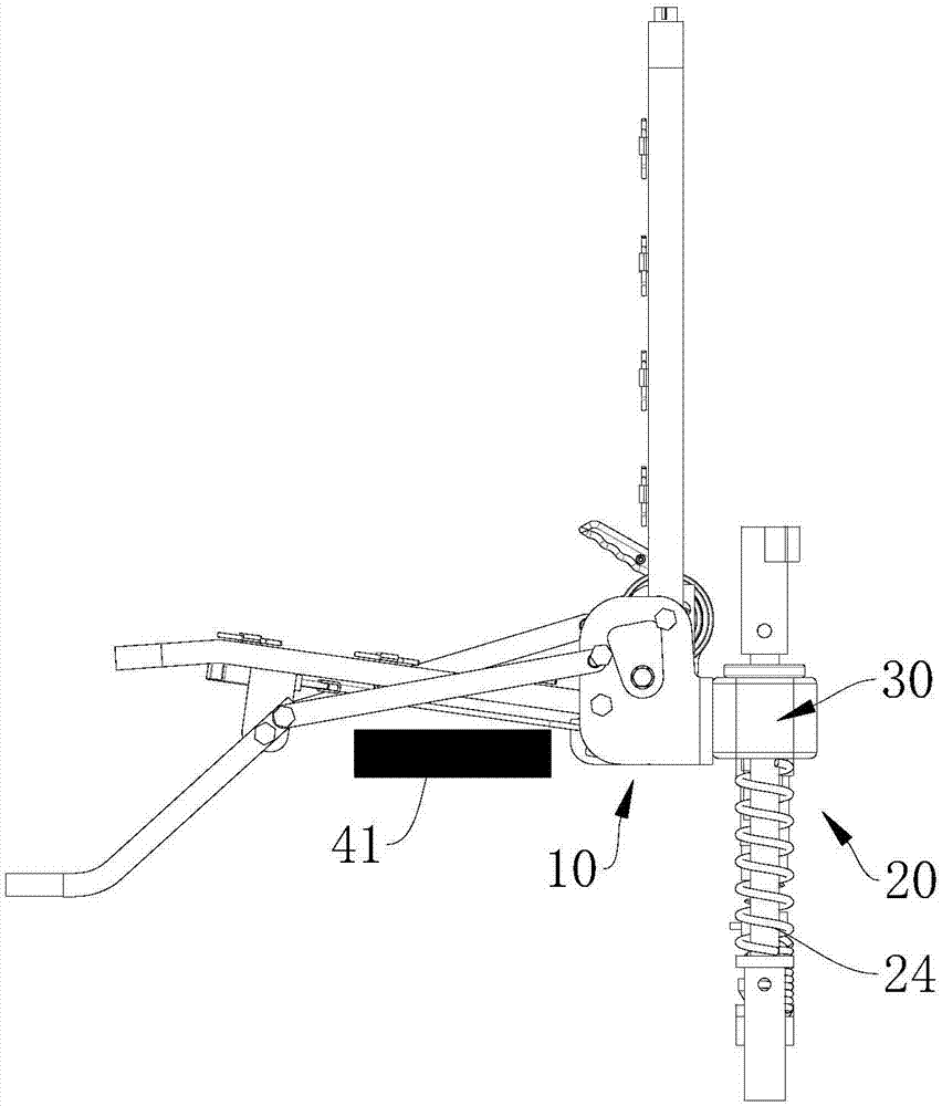 Anti-landmine-explosion seat suspension mounting mechanism and vehicle