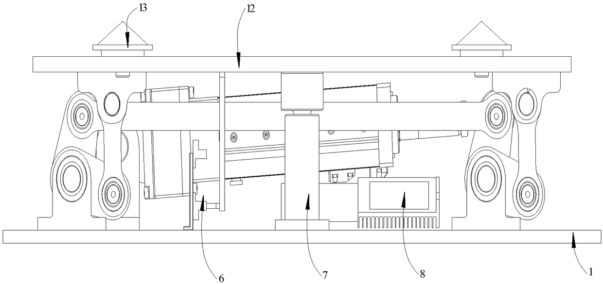 Automatic guiding transportation vehicle and jacking device thereof