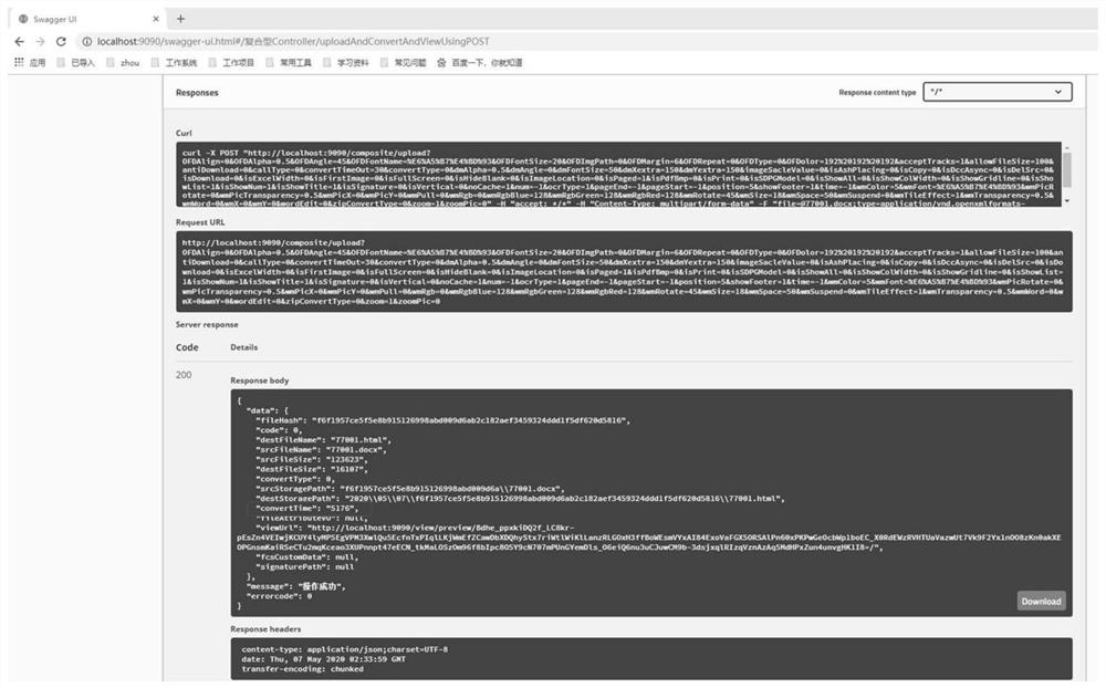 Method for realizing instant previewing of file