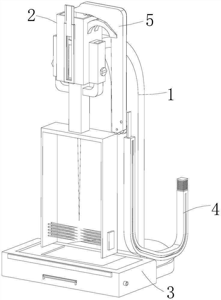 Freezing type slicing device for biological experiment