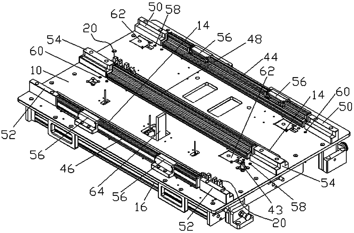 Conveying device for automobile electronic assembly line