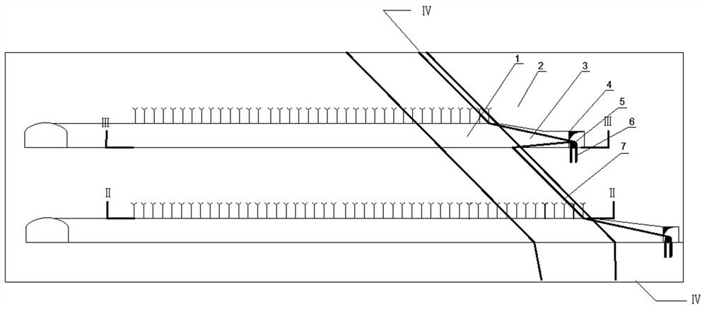 Overall long anchor cable pre-supporting method for hanging wall broken ore body