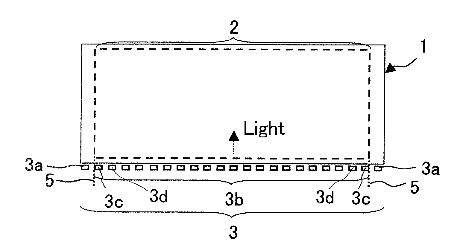Light unit, backlight, frontlight, and display device