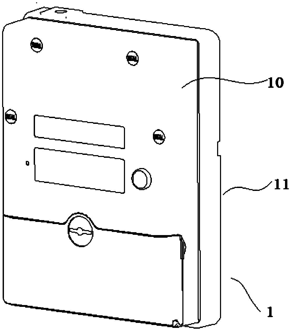 Metering instrument controller capable of opening/closing cover plate through rotation, and gas meter