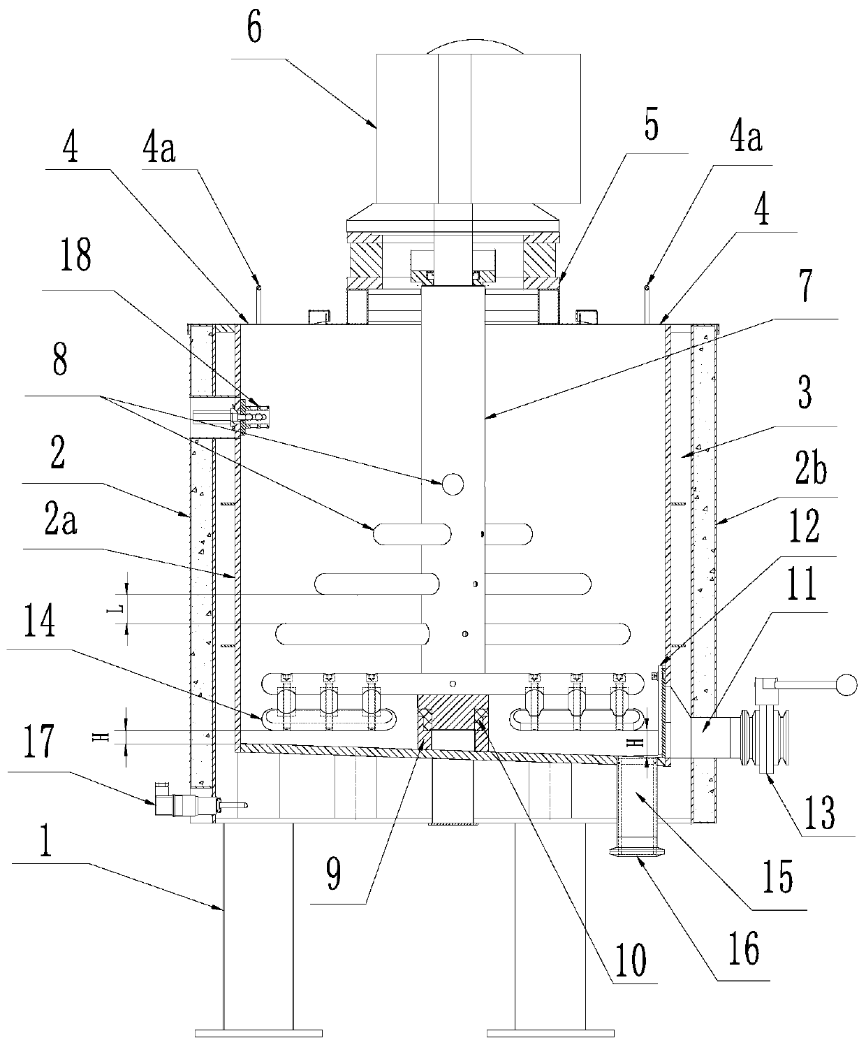 Food producing thermal insulation cylinder with ball grinding function