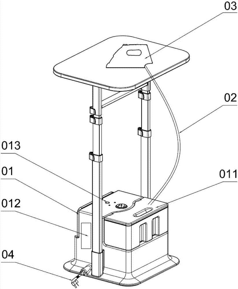 Garment steamer with power-off temperature prompt function and control method of garment steamer