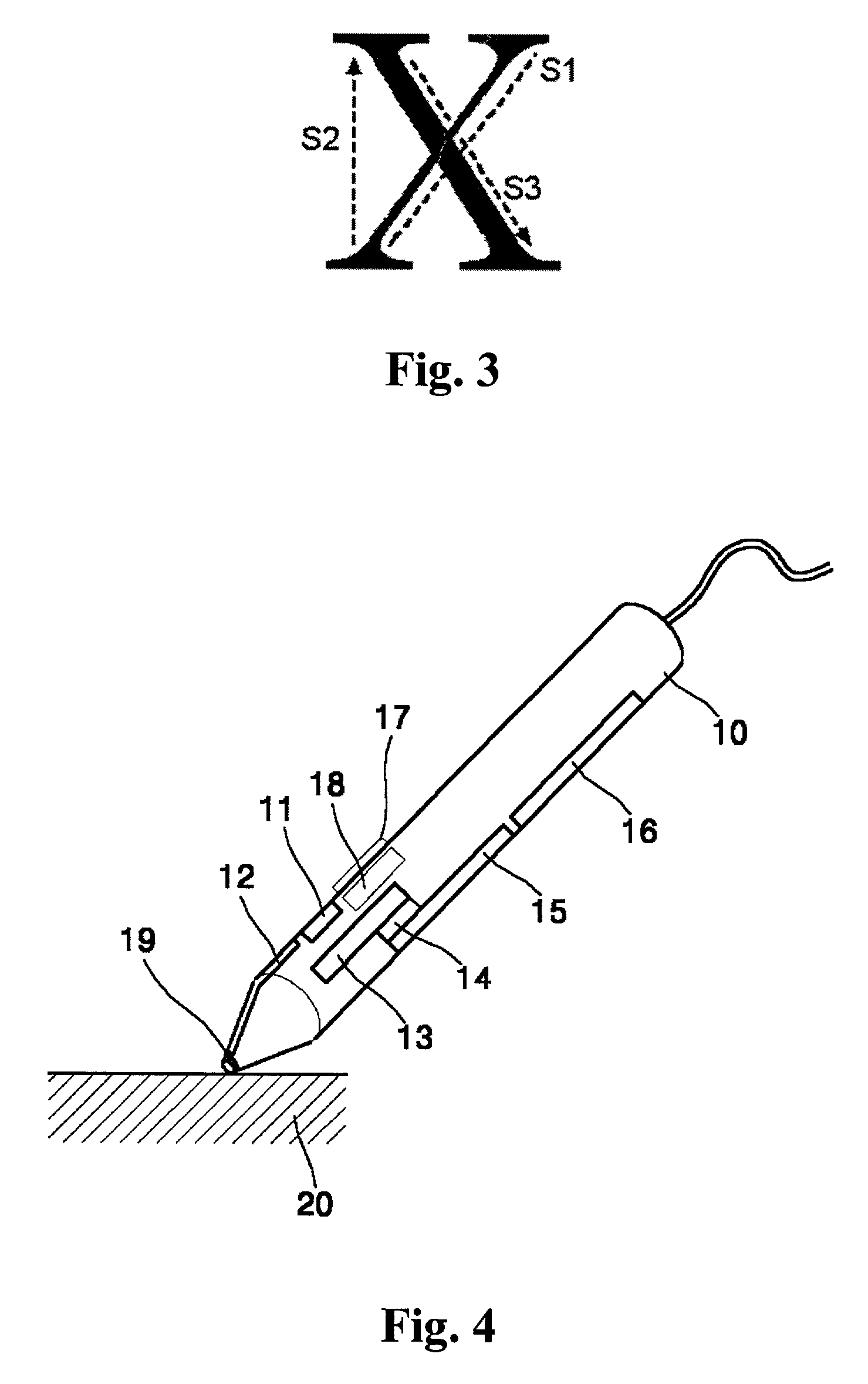 Pen type optical mouse device and method of controlling the same