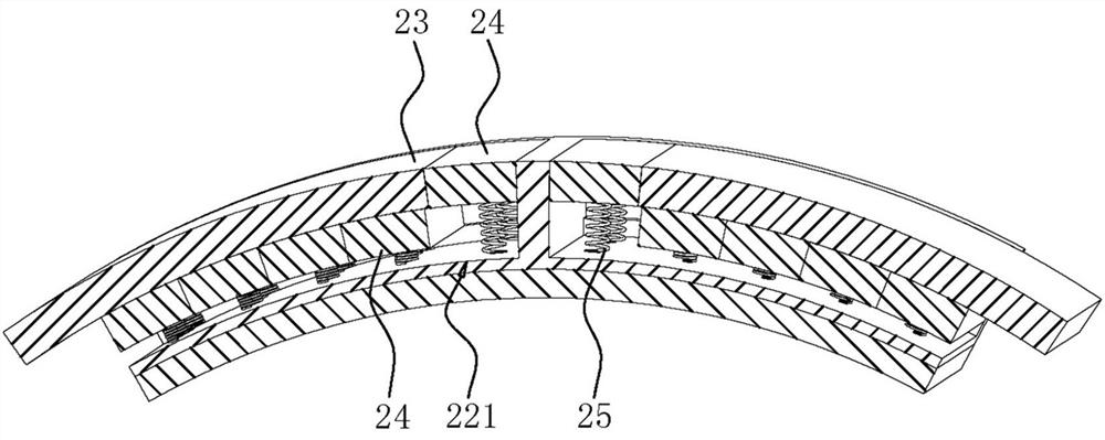 Line pipe supporting device for underground pipe gallery and mounting method of line pipe supporting device