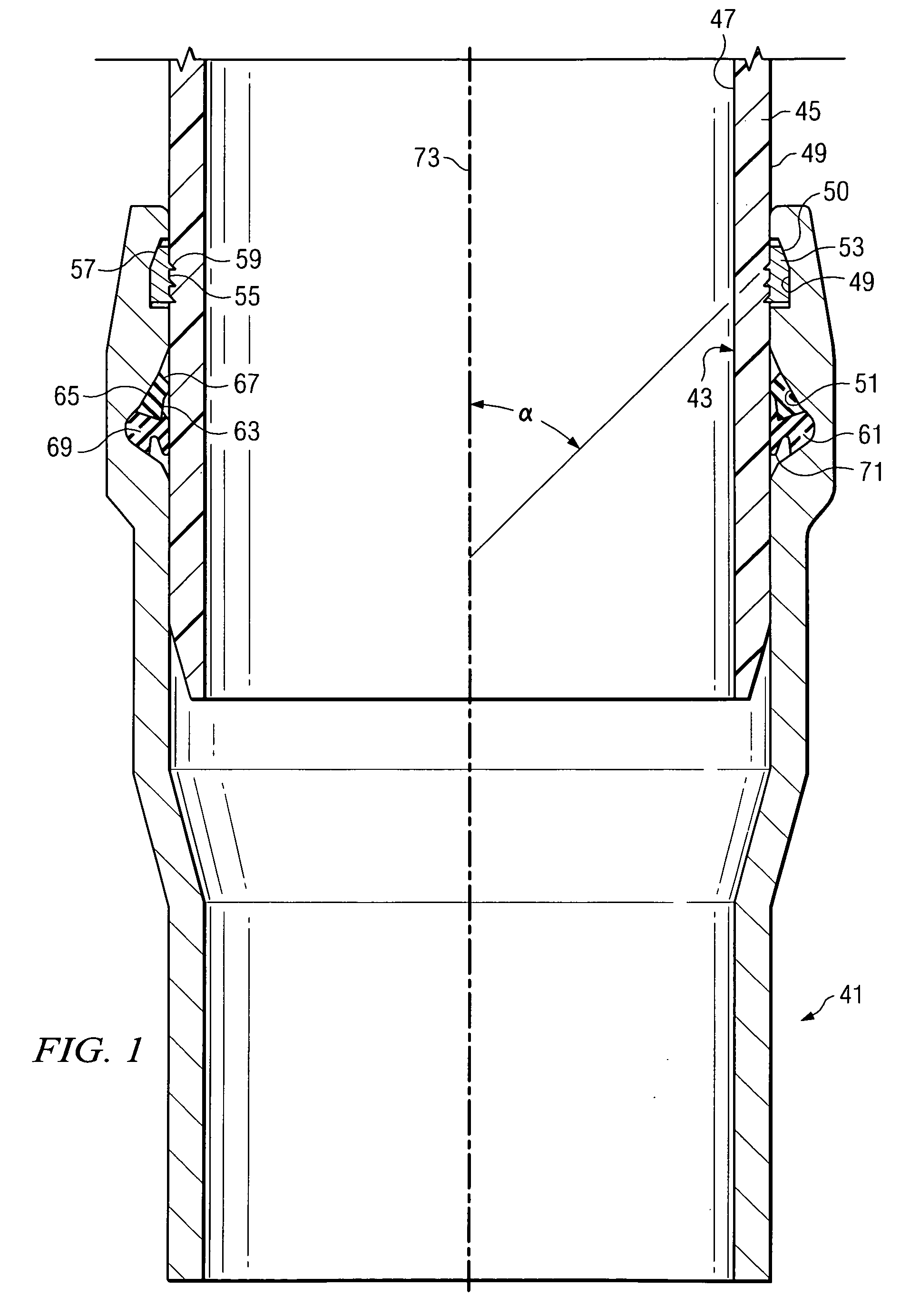 Self restrained joint for ductile iron pipe and fittings