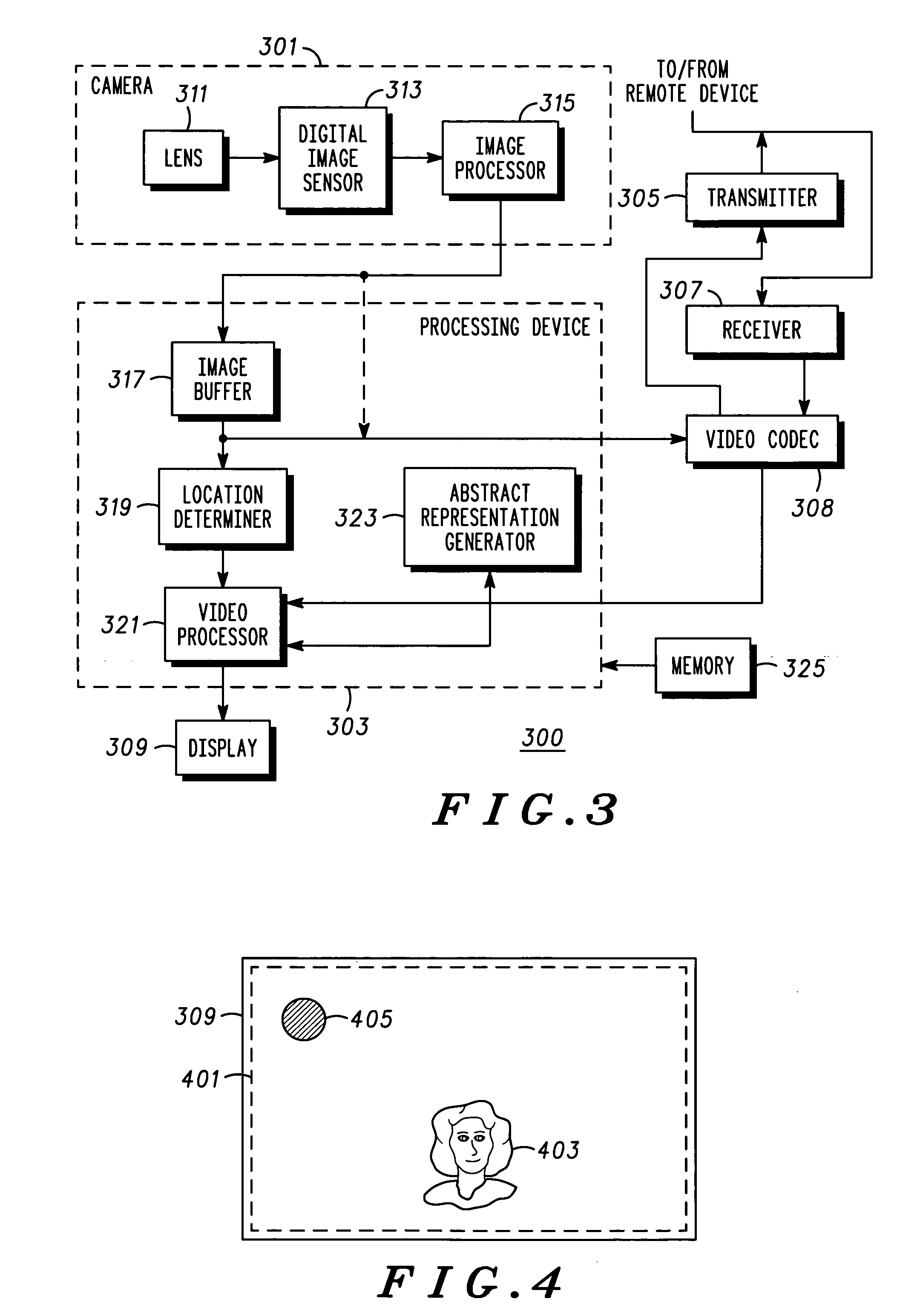 Method and apparatus for indicating a location of a person with respect to a video capturing volume of a camera