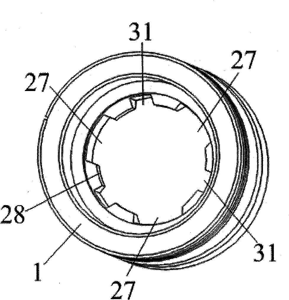 Half-fixed and combined rock strain measuring device