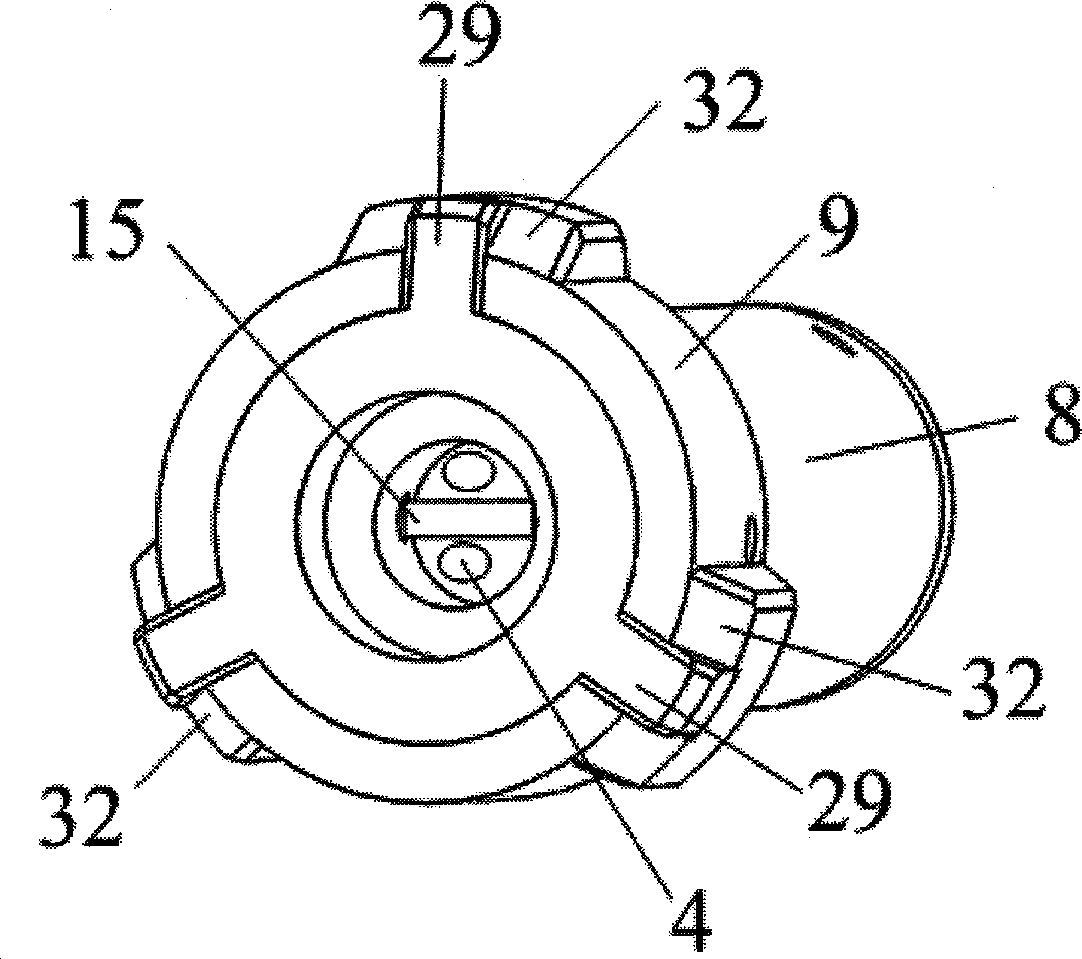 Half-fixed and combined rock strain measuring device