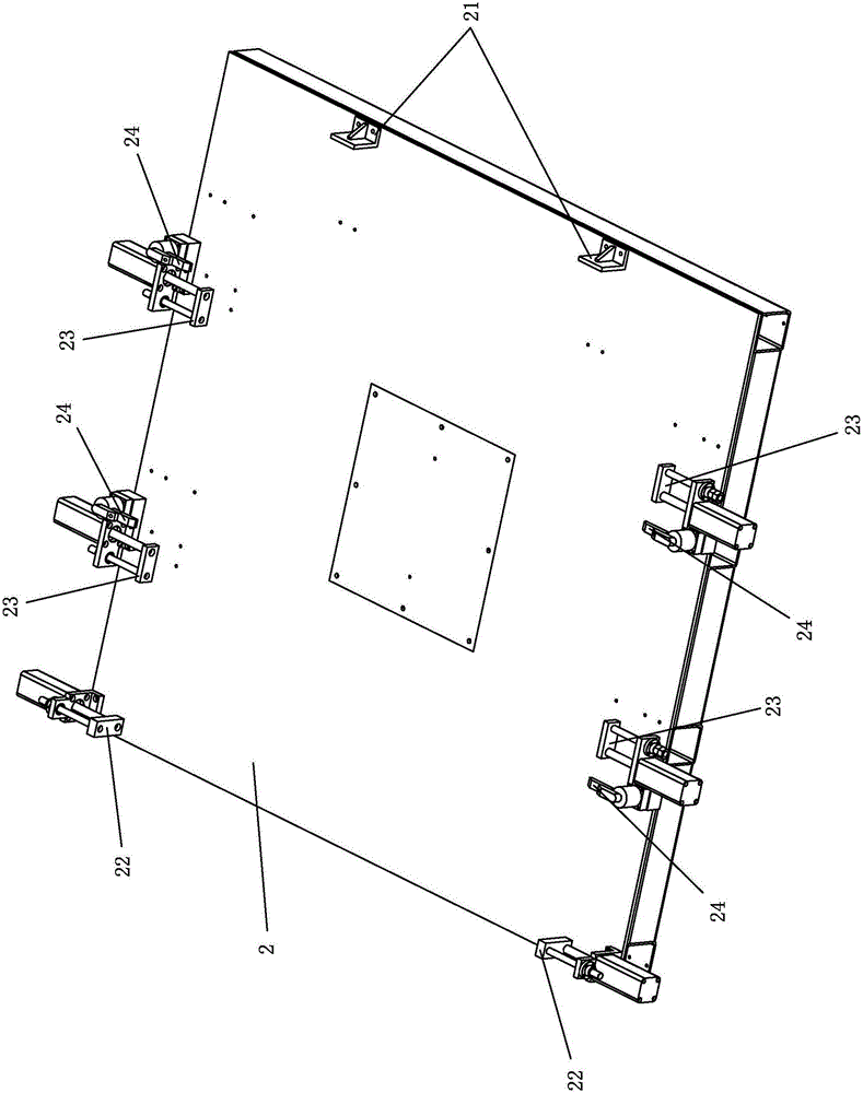 Clamp tool table capable of rotating and displacing