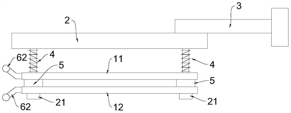 Amorphous silicon target material bearing device