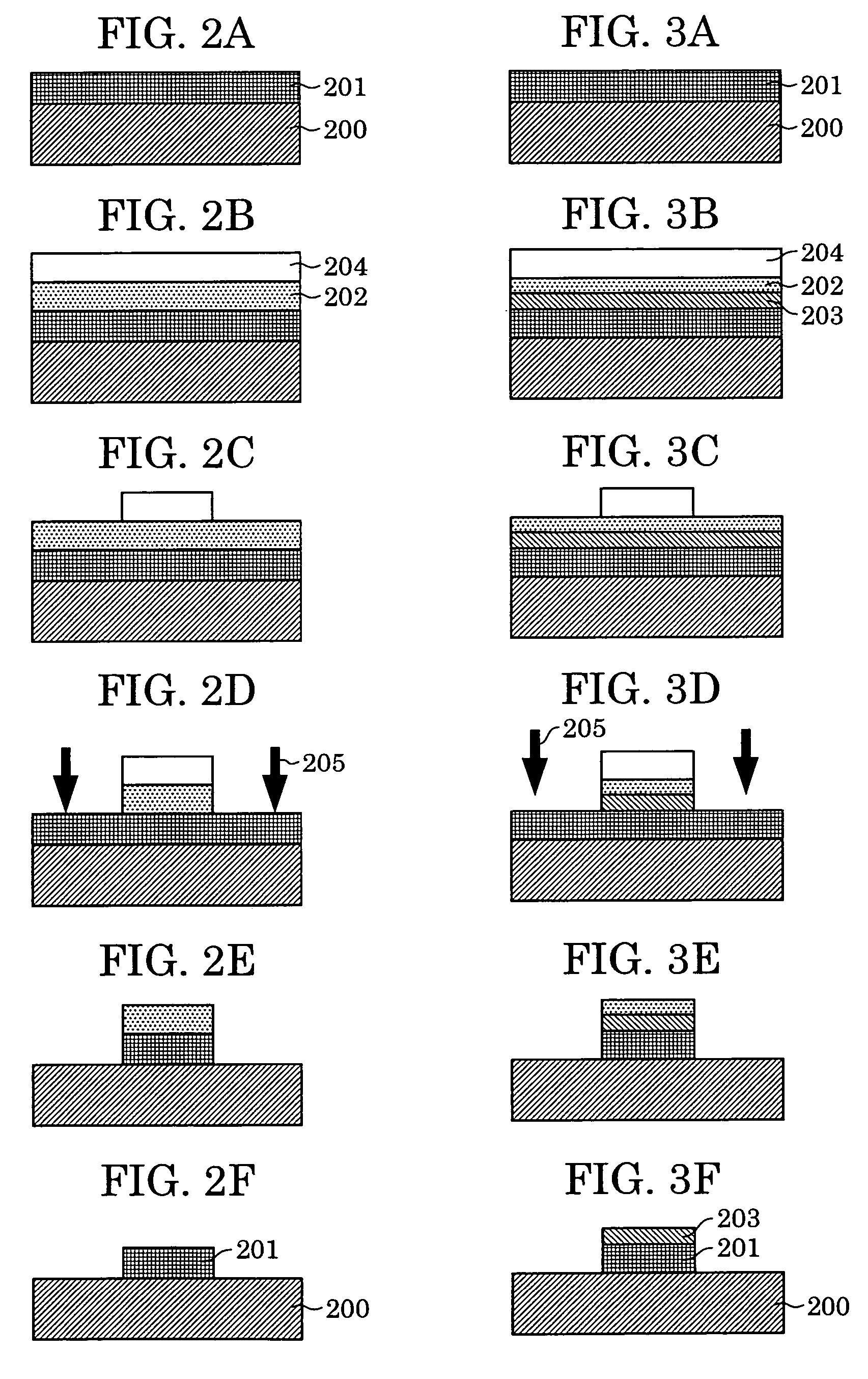 Process for patterning nanocarbon material, semiconductor device, and method for manufacturing semiconductor device