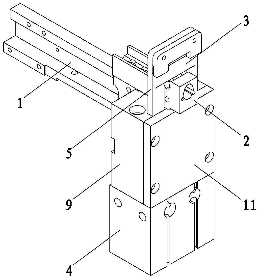 Silica gel grafting clip cutting device