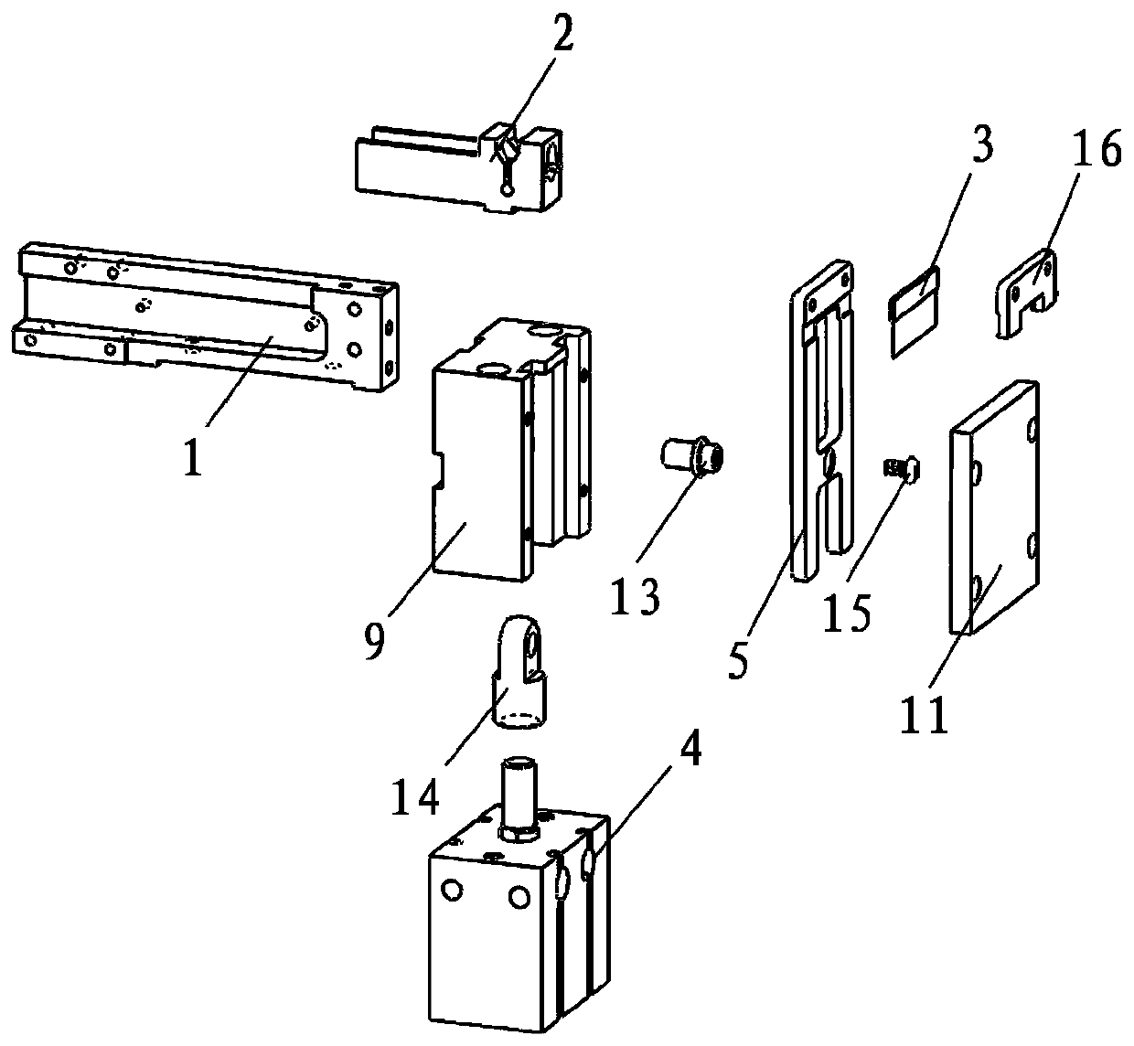 Silica gel grafting clip cutting device