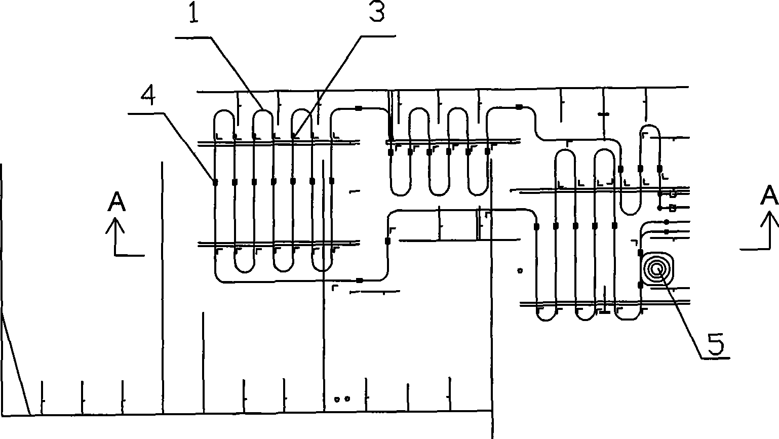 Installation method of steam heating coil for ship oil tanks