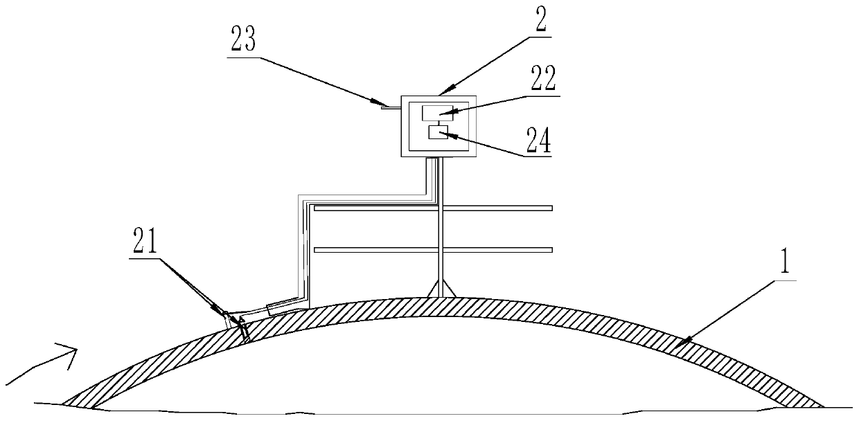 A wireless charging device for a rotary kiln and the rotary kiln